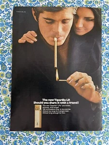 Vintage 1969 Tipparillo LP Cigar Print Ad Woman Lighting Mans Tipparillo - Picture 1 of 7
