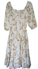 Target - Linen Blend - Boho Floral Dress- Midi - Size 14 - Presents As New