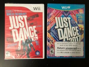 Just Dance 2017 (Nintendo Wii U, 2017) Sealed + Just Dance Wii Sealed Lot Of 2
