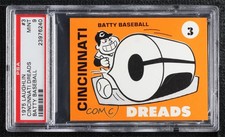 1975 Laughlin Batty Baseball Cincinnati Dreads #3 PSA 9 MINT