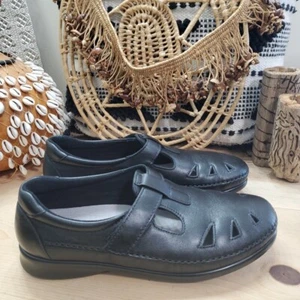 SAS Roamer Damen 10 Medium Tripad Slipper Halbschuh Leder schwarz bequem Wandern gebraucht, in einwandfreiem Zustand - Bild 1 von 14