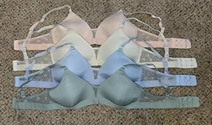 Wonder Nation Girls Molded Cup Bralette Adjustable 4 Pack Size 32 Hook and Eye - Picture 1 of 3