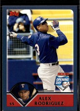 2003 Topps Opening Day #1 Alex Rodriguez Excellent