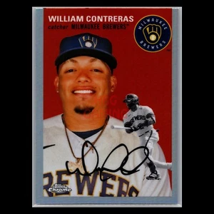 William Contreras Refractor 2023 Topps Chrome Platinum Milwaukee Brewers #225 - Picture 1 of 2