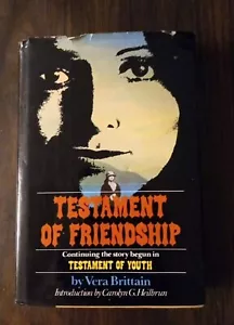 TESTAMENT OF YOUTH-World War I Memoir-VERA BRITTAIN-1981 Hardcover w/DJ! - Picture 1 of 7