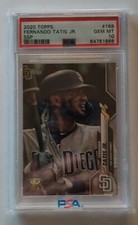 2020 Topps ✨SSP✨ Fernando Tatis Jr RC #168 PSA 10 GEM 