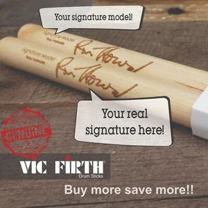 5A personalisiert mit "Ihre Signatur" Holzspitze Drumsticks Original Vic Firth - Bild 1 von 9