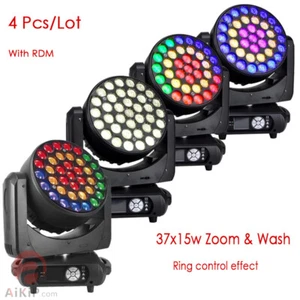 37x15W Zoom Ring Control LED Moving Head Wash Beam for DJ Light Stage Beam Show - Picture 1 of 12