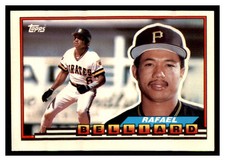 1989 Topps Big #196 RAFAEL BELLIARD Pittsburgh Pirates ~F9W