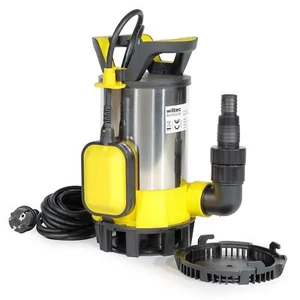 Wiltec 3in1 Flachsaugpumpe 400W Schmutzwasserpumpe 8000l/h Tauchpumpe Schwimmer - Bild 1 von 11