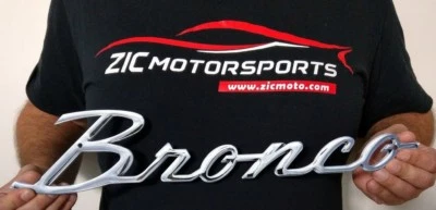 Ford Bronco Script Badge Heavy Duty Steel Metal Sign - Licensed Foto 1 de 4