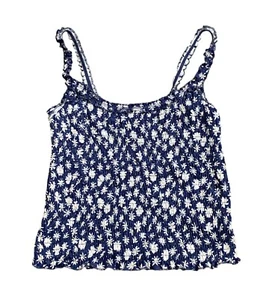 POOF NEW YORK Girls Youth Size Large Smocked Floral Print Cami Tank Top Shirt - Picture 1 of 7