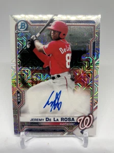 2021 Bowman Chrome Mega Box Jeremy De La Rosa Auto #BMA-JD Mojo - (MP) - Picture 1 of 2