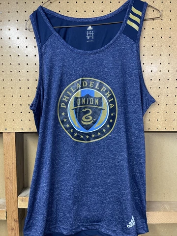 Philadelphia Union MLS Adidas Climalite Tank Top Adult Size L Cover