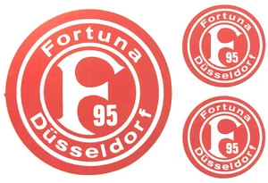 Fortuna Düsseldorf Aufkleber Sticker Set - 3 Logos Bundesliga Fussball #636 - Bild 1 von 2