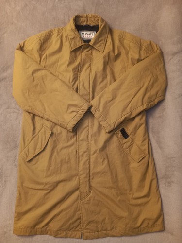 Cappotto antipioggia Versace cappotto da uomo designer Taglia UK XL 48 beige