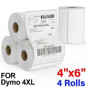 4 Rollen Dymo 4XL LabelWriter direkte thermische Versandetiketten 1744907 4x6 220/Rolle - Bild 1 von 12