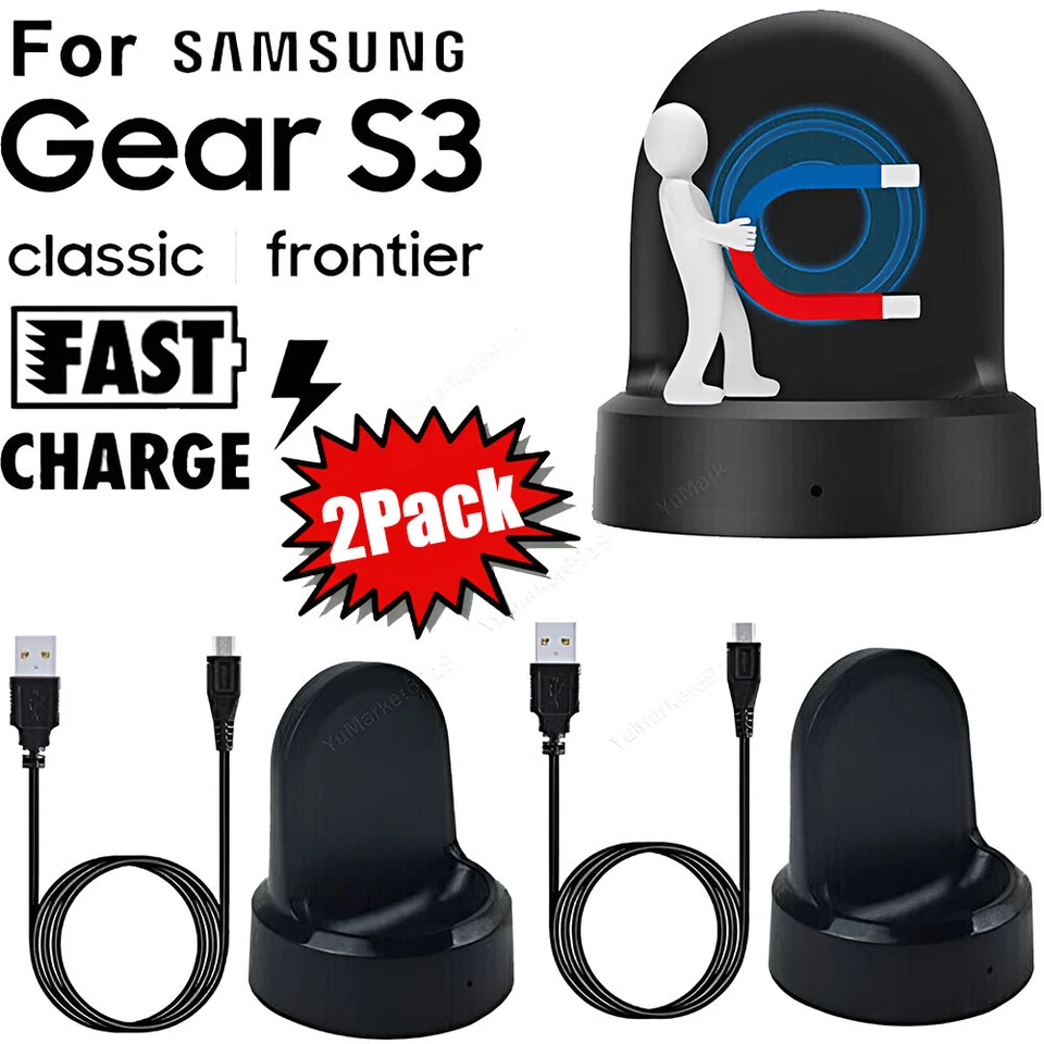 for Samsung Qi Wireless Watch Charging Dock Charger Cradle Gear S2 S3 Smartwatch