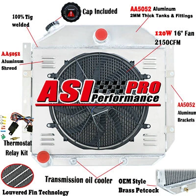 Ventilador de cubierta de radiador de 4 filas para International Harvester serie L R S 1951~1957 Foto 1 de 4