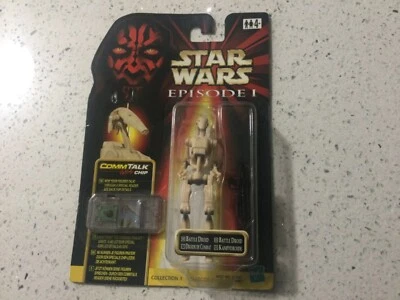 1999 Star  Wars Battle Droid  Figure Episode 1 MULTI LANGUAGE CARD VARIANT - Image 1 of 4