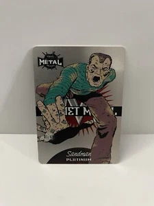 2021 UD Marvel Metal Universe Spider-Man Planet Platinum *Alpha #1/49 Sandman - Picture 1 of 4
