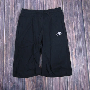 Nike Boys XL Black Sweat Shorts Athletic Sports Casual NEW 805450-011 - Picture 1 of 3