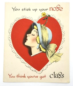 VINTAGE 1940s Norcross Valentine Sweetheart GREETING CARD  - Picture 1 of 5