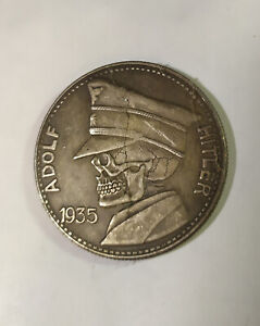 Piece Medaille Medal Hobo Humoristic Humouristique Hitler 5 Reichsmark Mort