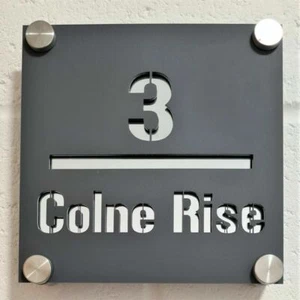 Personalised Contemporary House Sign - Picture 1 of 13