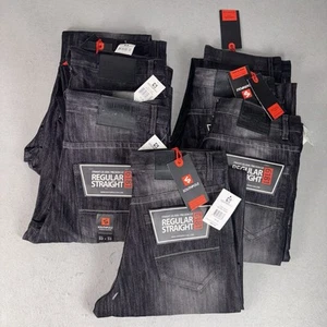 Southpole 6181 Black Sand Men’s Regular Straight Jeans Size 32x32 NWT Streetwear - Picture 1 of 15
