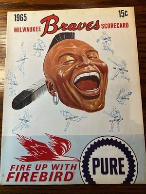 Milwaukee Braves 1965 Vintage Official Scorecard - Image 1 of 4