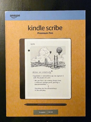 Amazon Kindle Scribe 64GB [2nd Generation] [With Premium Pen] [Tungsten] - Image 1 of 4