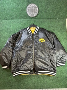 Men's Iowa Hawkeyes Big & Tall Reversible Satin Full-Zip Jacket Sz 4XLT NWOT - Picture 1 of 6