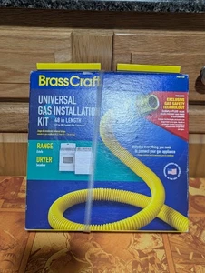 BrassCraft Universal Gas Installation Kit 48" Length 1/2" OD Connector NEW - Picture 1 of 5