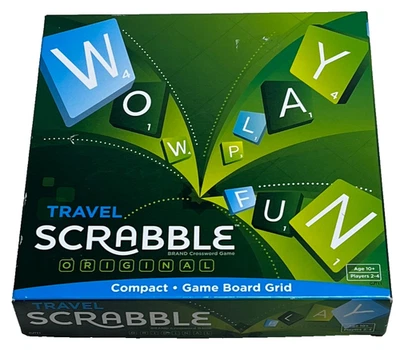 TRAVEL SCRABBLE : Rare 2014 Portable Edition Crossword Game - In Vgc - Image 1 of 4