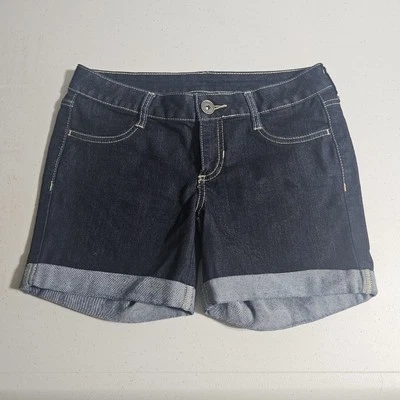 Pantalones cortos de jean City Streets talla pequeña azul recortado Foto 1 de 4