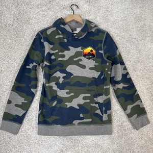 EDDIE BAUER CAMO HOODIE PULLOVER JACKET Boys Large 14-16 - Picture 1 of 11