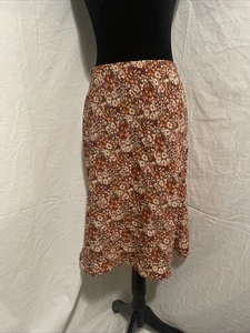 Vintage Y2K Charlotte Russe Indie Fairy Grunge Low Rise Midi Skirt Sz M Floral - Picture 1 of 9