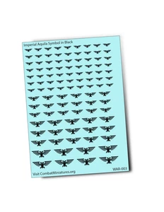 Adesivo scivolo acqua simbolo Aquila colore nero - Foto 1 di 3