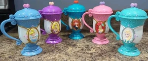 Disney on Ice Princess Kollektion 5er Set Plastikbecher Klappdeckel 7" - Bild 1 von 14