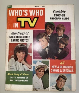 Who's Who in TV Magazine Annual 1967-1968 Monkees Star Trek Batman Bonanza - Picture 1 of 11