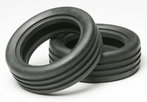 NEW IN PACKAGE TAMIYA 51207 2WD OFF-ROAD WIDE GROOVE FRONT TIRES , TRF201 , TD2 - Picture 1 of 3