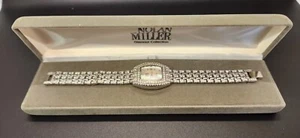 Nolan Miller Glamour Collection Gold Tone Clear Crystal Watch in Box - Picture 1 of 4