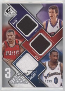 2009 SP Game Used 3 Star Swatches /299 Steve Nash Brandon Roy Gilbert Arenas HOF
