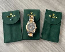 Rolex Green Velvet Travel Pouch Box Insert DateJust Gold Watch Submariner GMT