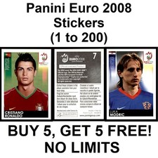 Panini Euro 2008 (1 to 200) **Please Select Stickers**
