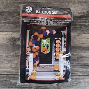 Halloween Party Decorations Kit Orange Black Purple Balloons Arch Garland & More - Picture 1 of 5