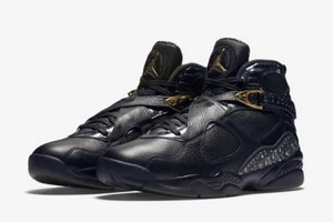 Nike Air Jordan 8 Cigar Confetti Black Gold Sz 9.5 832821-004 OVO Champagne C&C - Picture 1 of 7