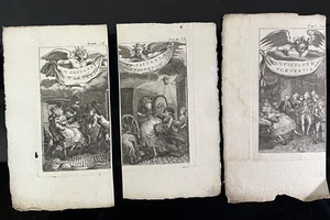 Rétif de la Bretonne / La Paysanne Pervertie - Lot de 3 Gravures XVIII - 13x8cm - Imagen 1 de 1