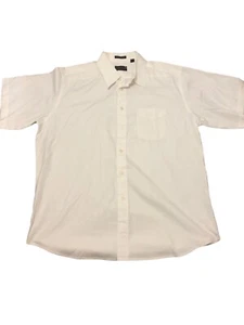 F.A. MacCluer shirt Mens 17 1/2-36 White Button-Down Short Sleeve - Picture 1 of 8